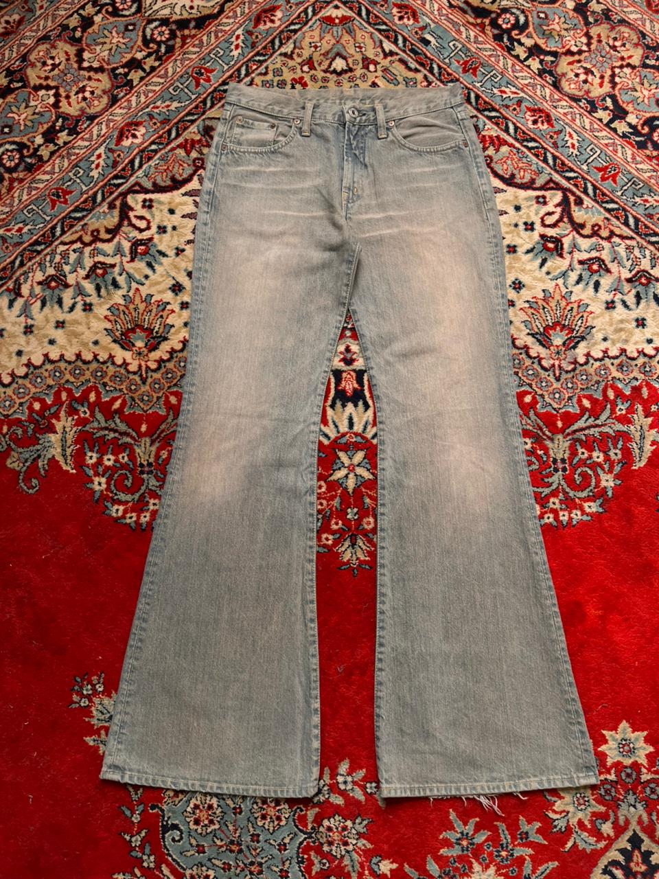 Vintage REPLAY DIRTY WASH BLUE Flared Jeans