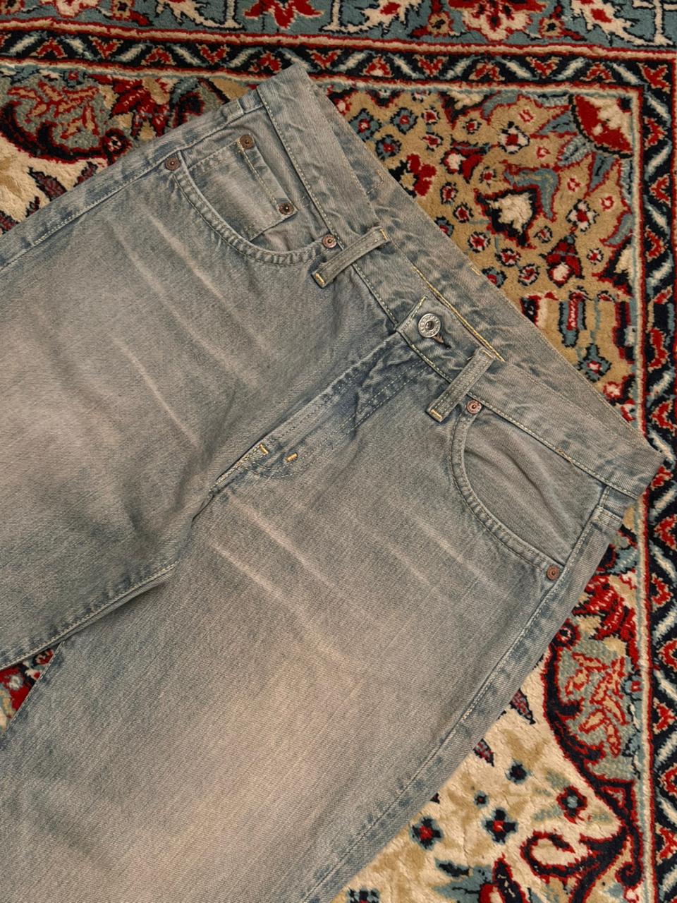 Vintage REPLAY DIRTY WASH BLUE Flared Jeans