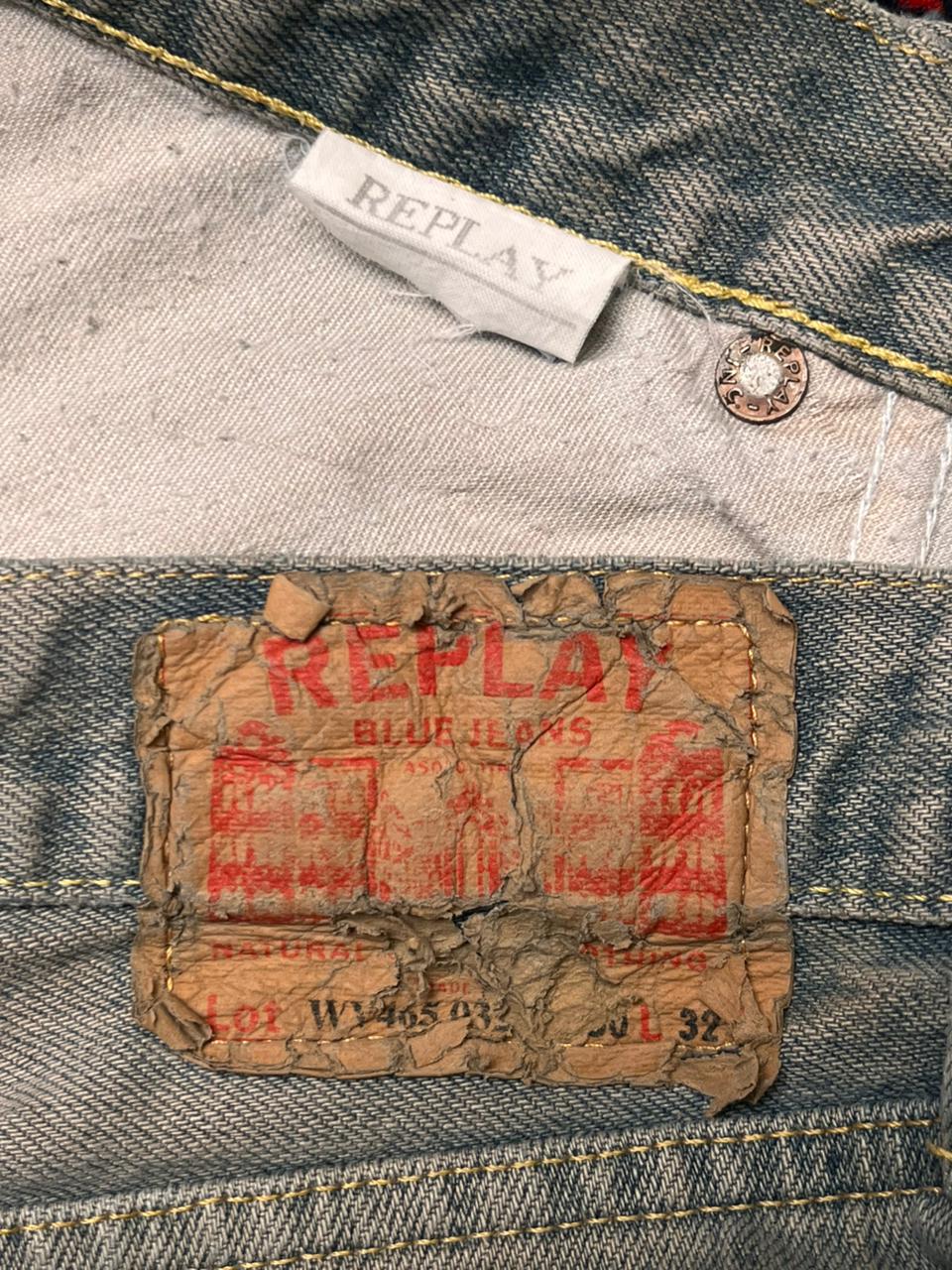 Vintage REPLAY DIRTY WASH WOMEN Flared Jeans