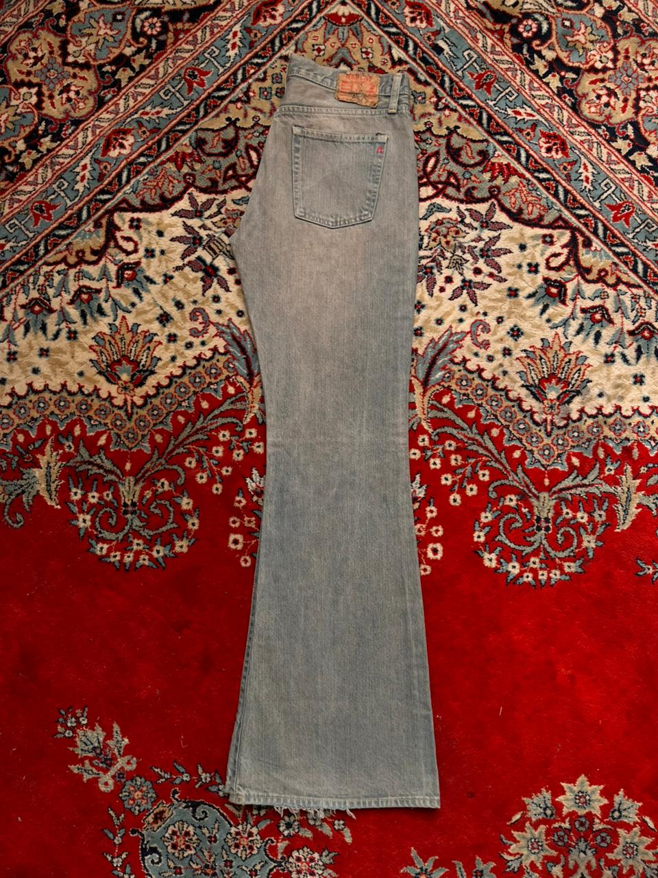 Vintage REPLAY DIRTY WASH BLUE Flared Jeans