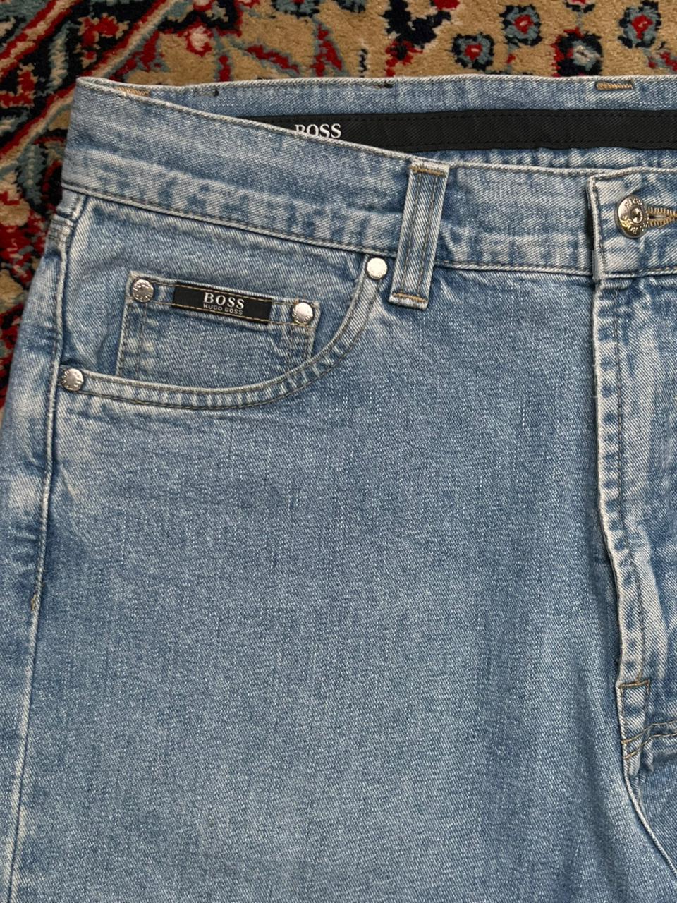 Hugo Boss Alabama Jeans NON STRETCH Light Blue Straight Fit Denim Pants