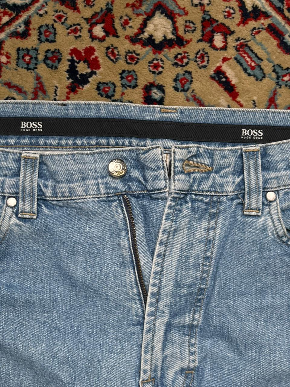 Hugo Boss Alabama Jeans NON STRETCH Light Blue Straight Fit Denim Pants