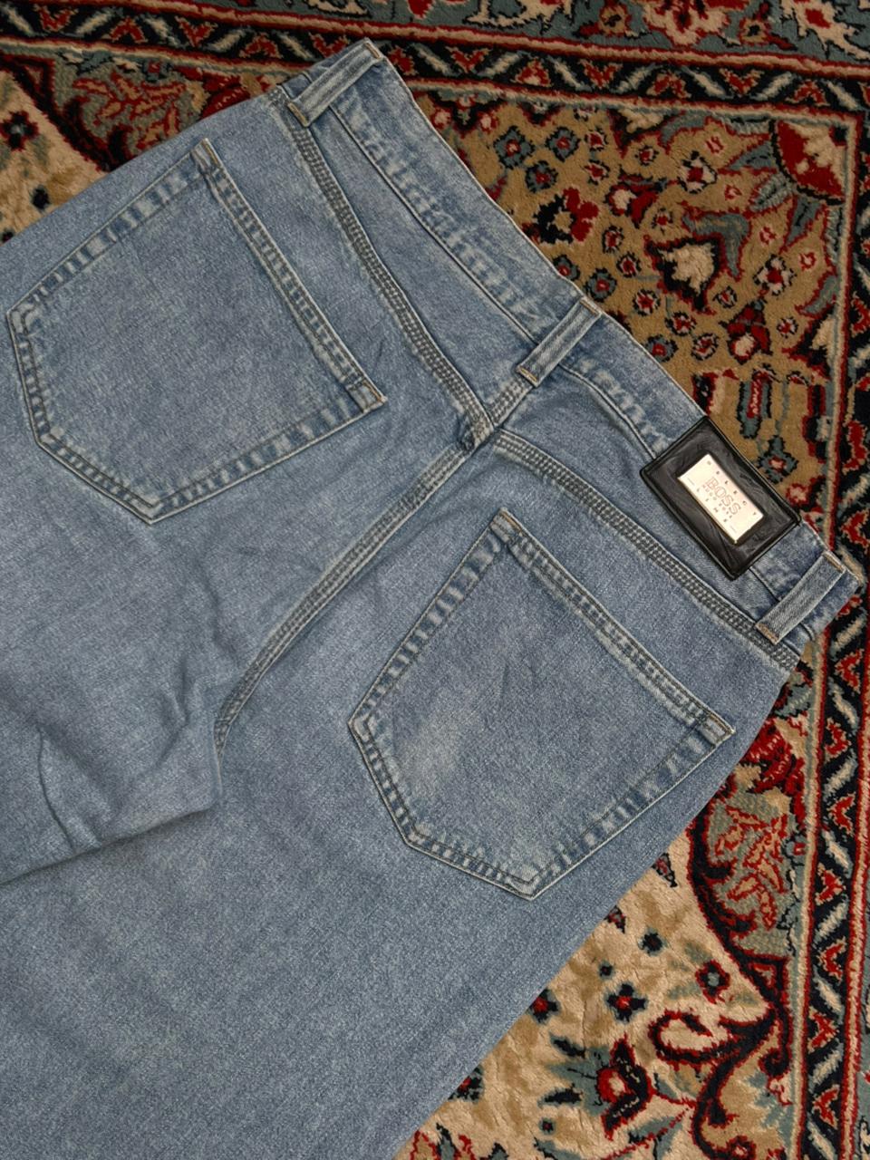Hugo Boss Alabama Jeans NON STRETCH Light Blue Straight Fit Denim Pants