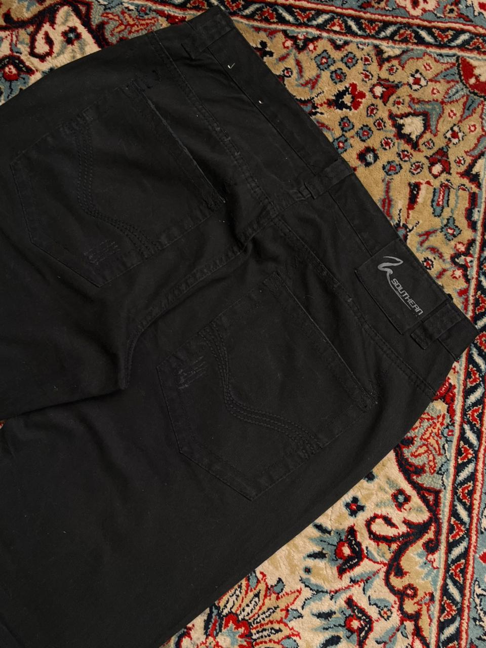 SOUTHERN DENIM Straight Fit Jet Black Pants