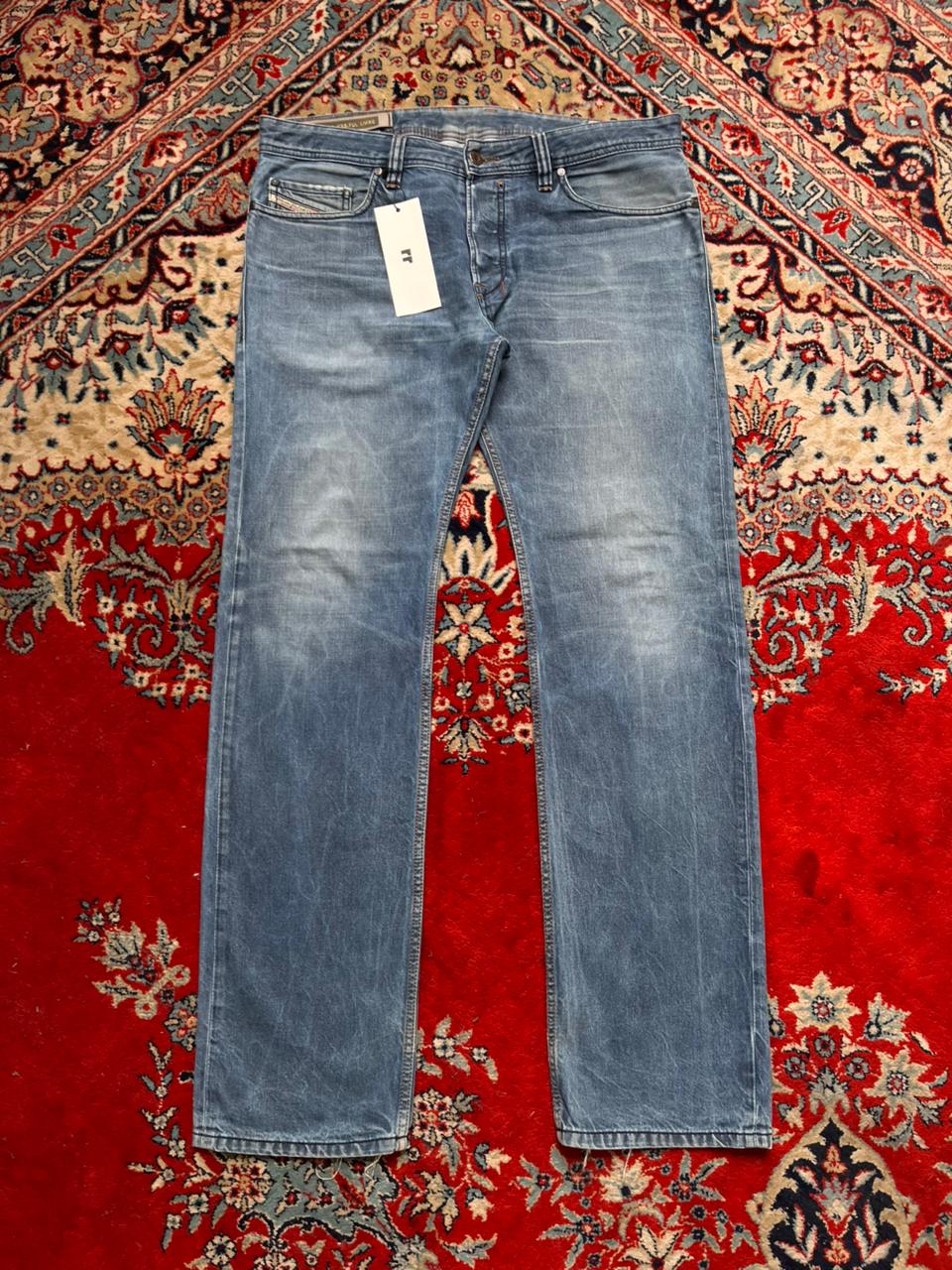 Diesel Safado(Straight Fit) Washed Blue Denim Pants