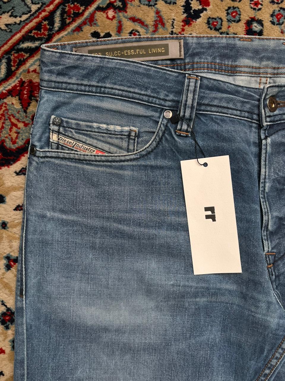 Diesel Safado(Straight Fit) Washed Blue Denim Pants