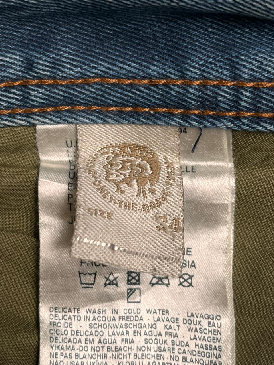 Diesel Safado(Straight Fit) Washed Blue Denim Pants