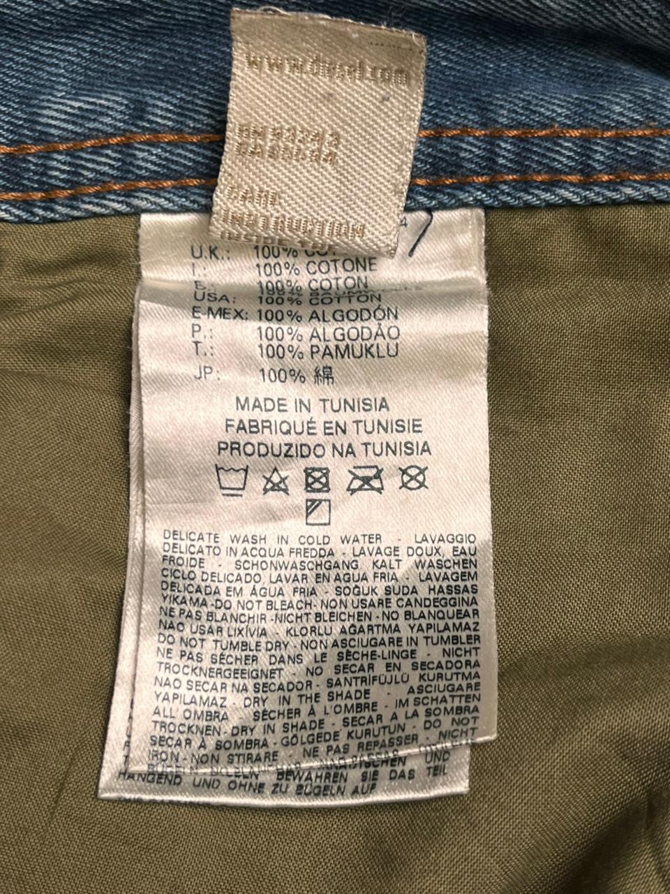 Diesel Safado(Straight Fit) Washed Blue Denim Pants