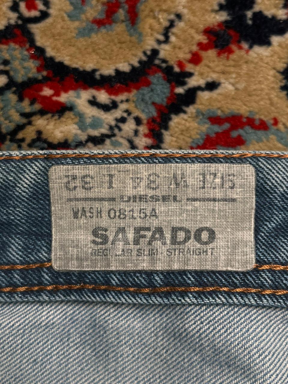 Diesel Safado(Straight Fit) Washed Blue Denim Pants