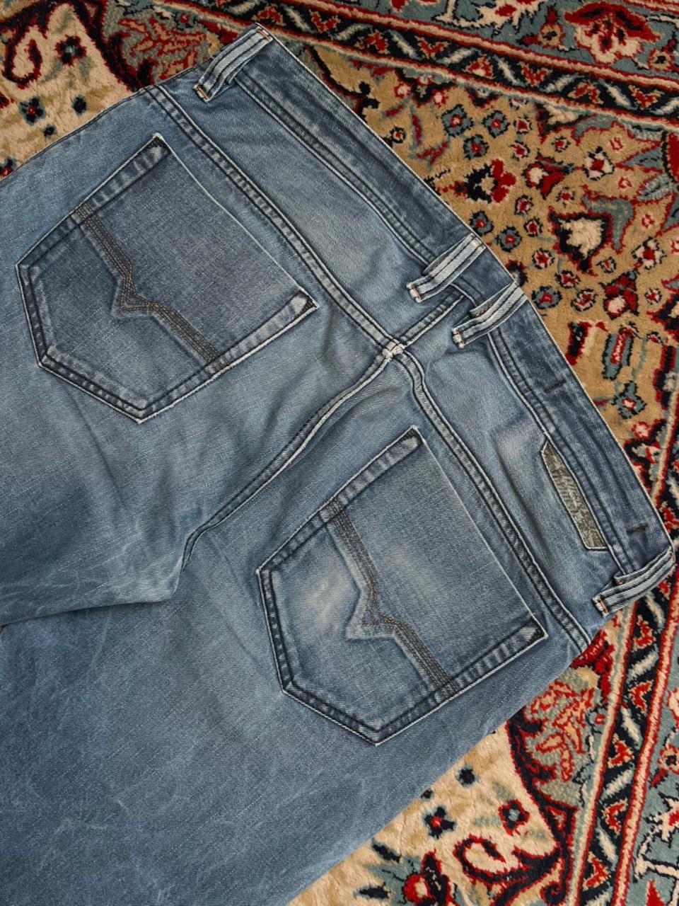 Diesel Safado(Straight Fit) Washed Blue Denim Pants