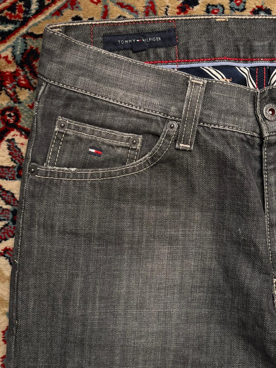 Tommy Hilfiger Charcoal Grey Straight Fit DENIM PANTS
