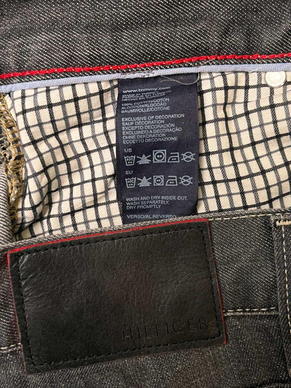 Tommy Hilfiger Charcoal Grey Straight Fit DENIM PANTS