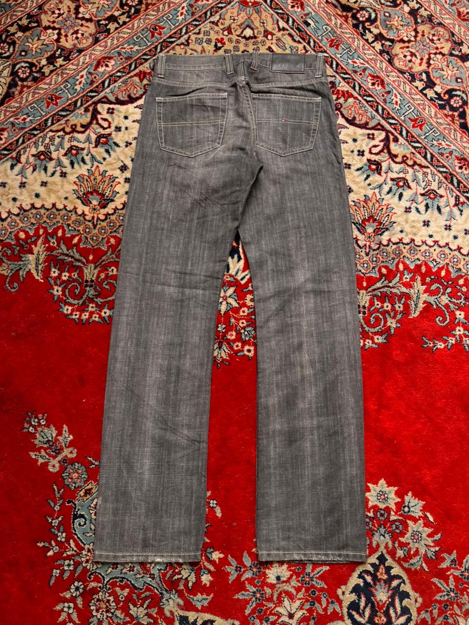 Tommy Hilfiger Charcoal Grey Straight Fit DENIM PANTS