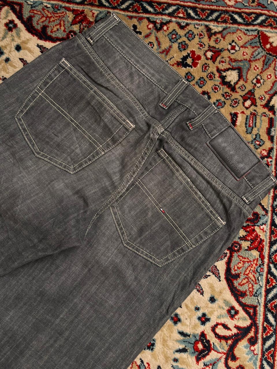 Tommy Hilfiger Charcoal Grey Straight Fit DENIM PANTS