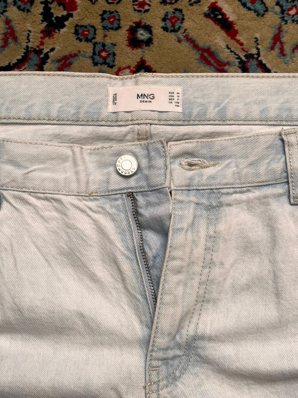 Mango Super Baggy Light Acid Wash Jeans