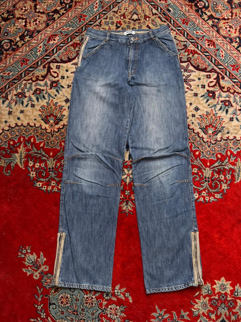 Moschino Junior Multi Zip Utility Jeans