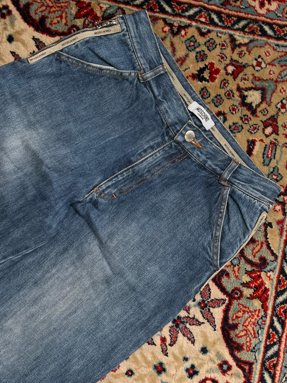 Moschino Junior Multi Zip Utility Jeans