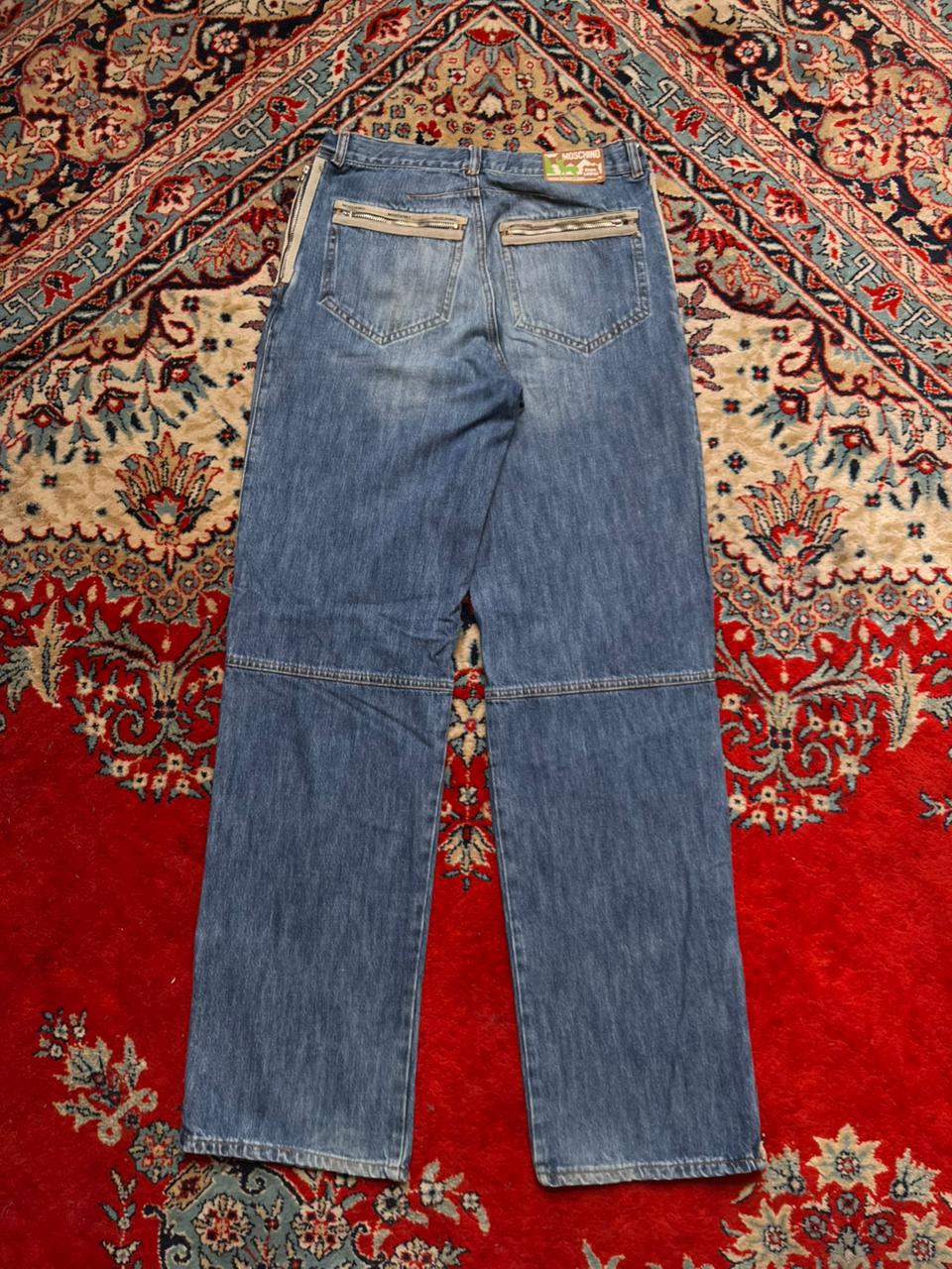 Moschino Junior Multi Zip Utility Jeans