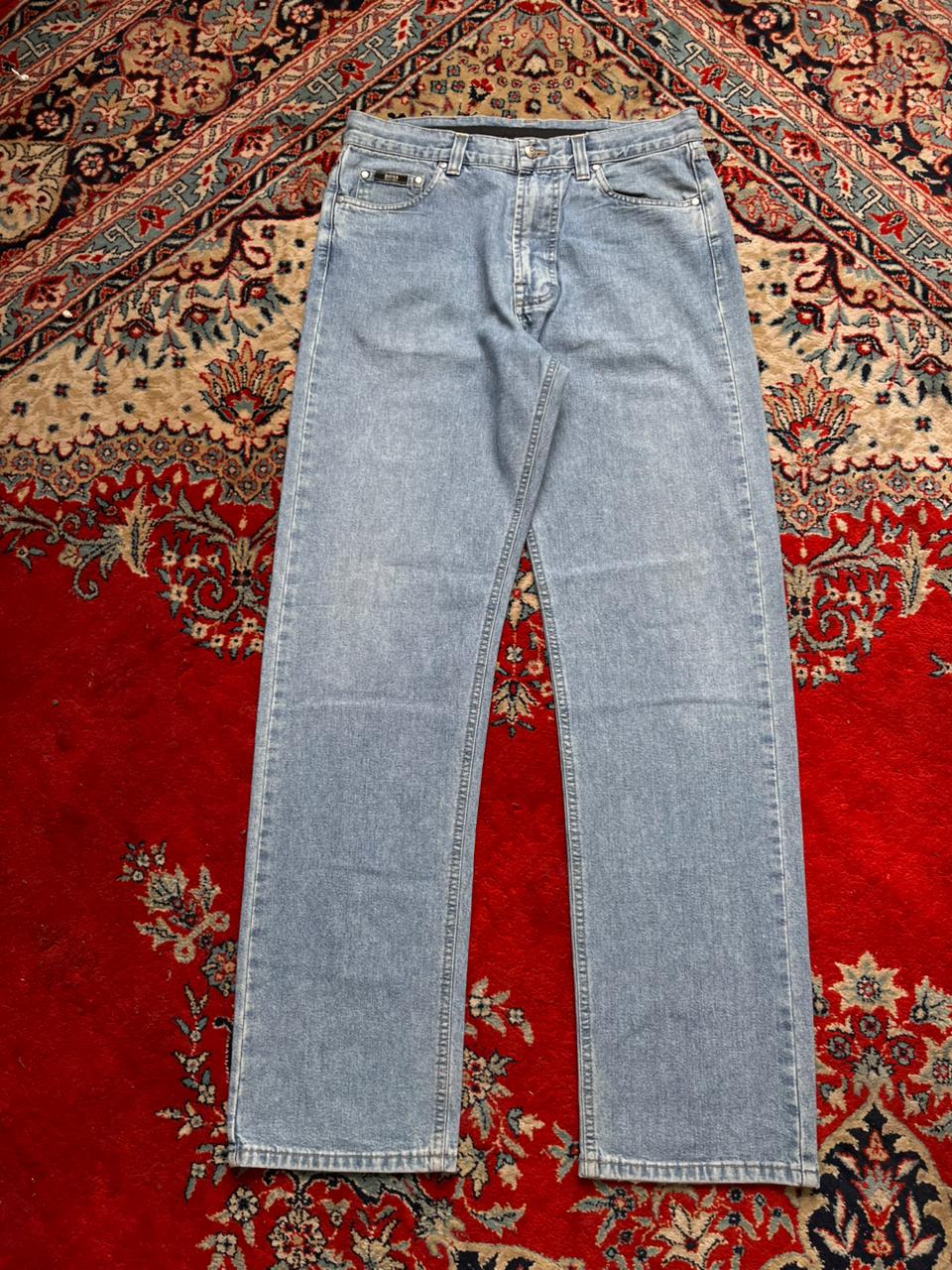 Hugo Boss Alabama Jeans NON STRETCH Light Blue Straight Fit Denim Pants