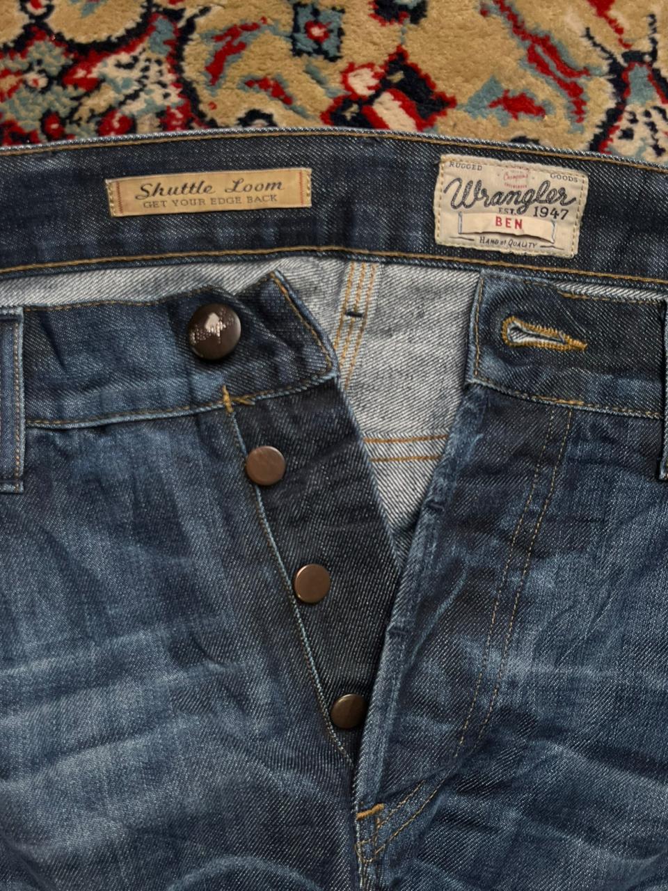 Wrangler Ben STRAIGHT FIT WASHED INDIGO JEANS