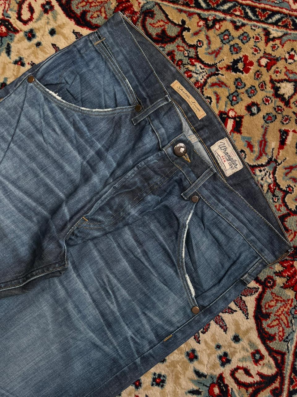 Wrangler Ben STRAIGHT FIT WASHED INDIGO JEANS