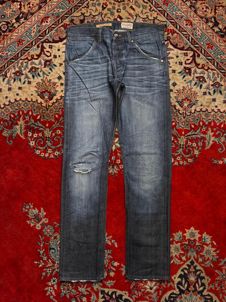 Wrangler Ben STRAIGHT FIT WASHED INDIGO JEANS