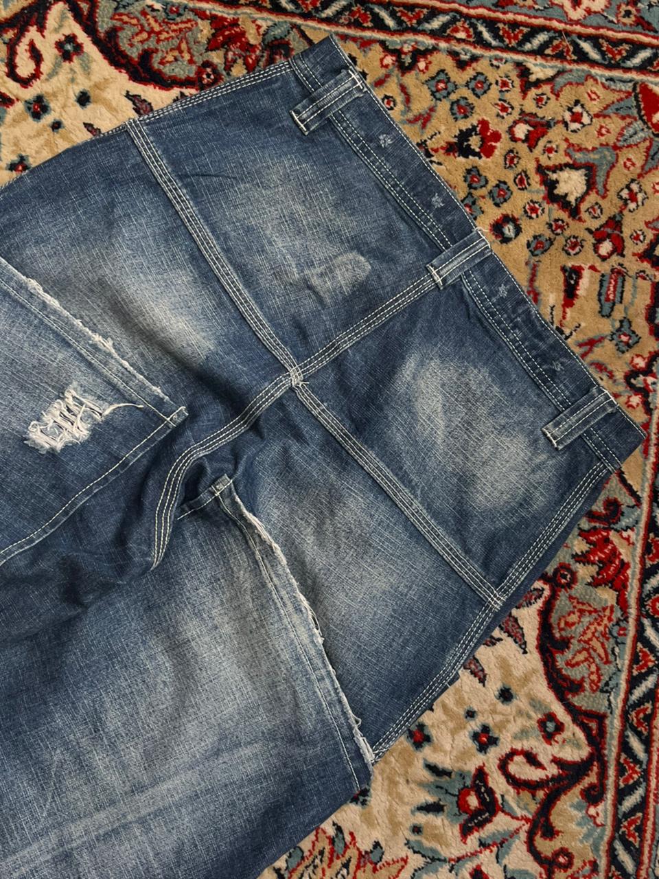 KULT Panelled BAGGY NON STRETCH DENIM CARGOS