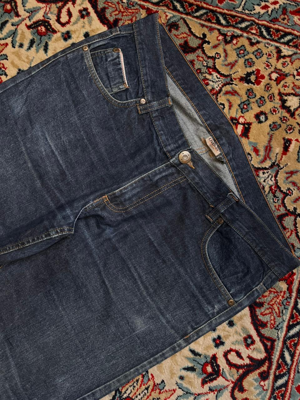 Livergy Dark Washed Indigo Straight fit Denim Pants