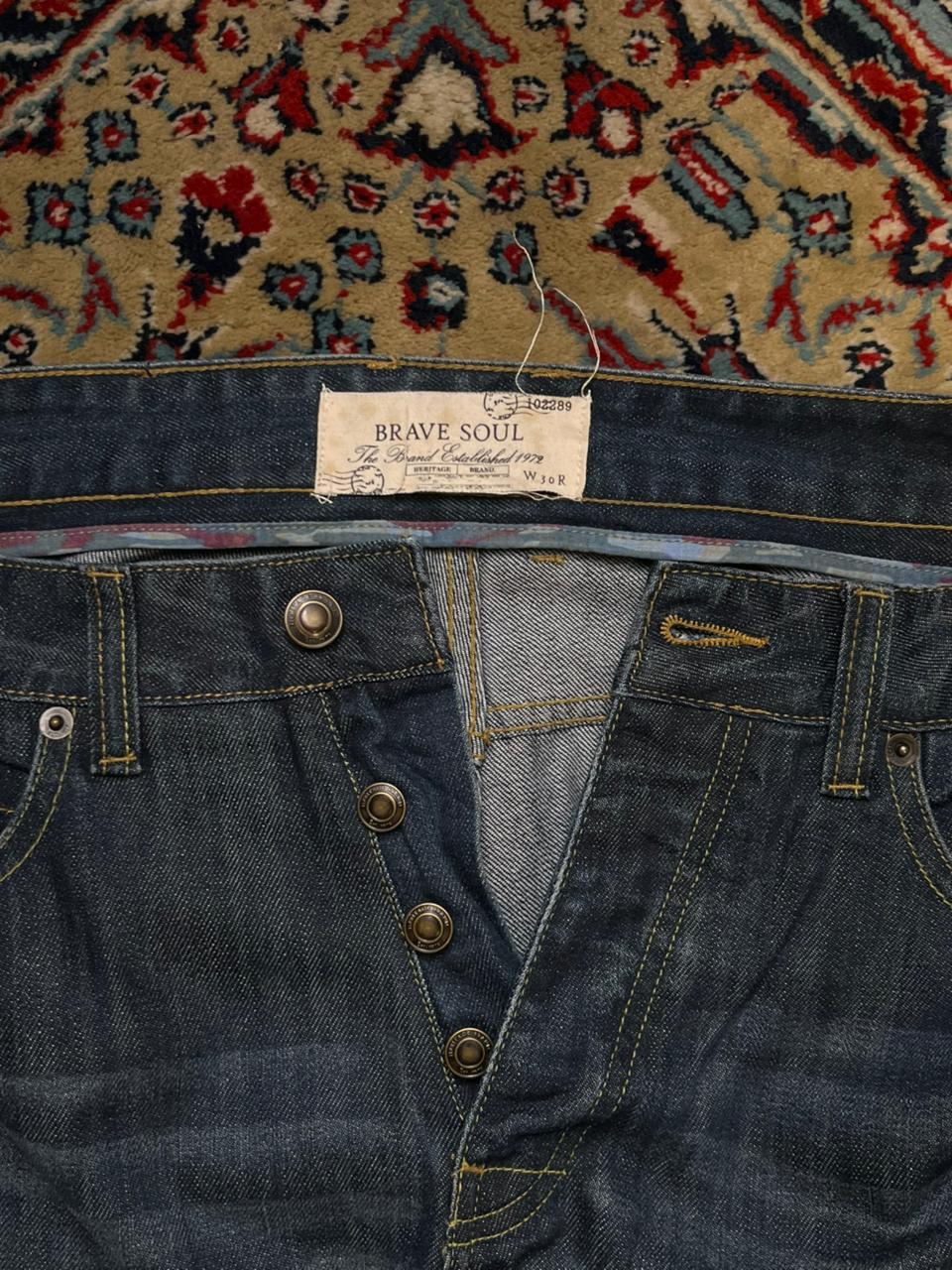 Brave Soul Heritage Dark Washed Indigo Straight Fit Jeans