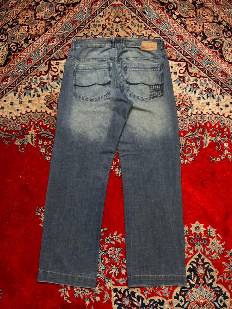 C&A FADED WASH Straight Relaxed Fit Denim Pants