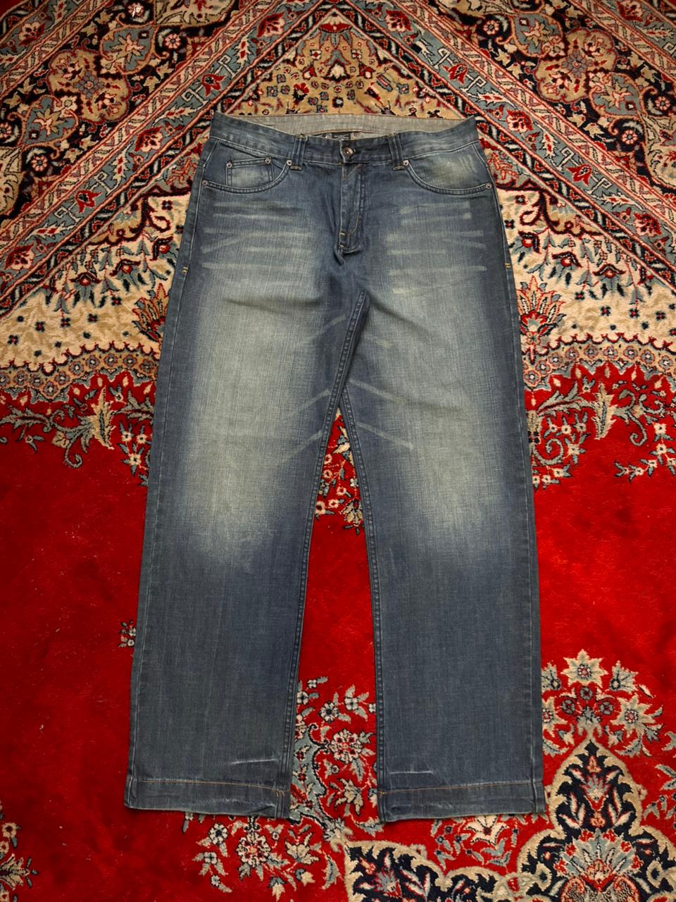 C&A FADED WASH Straight Relaxed Fit Denim Pants