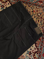 Complices Eagle Jet Black Straight Fit Cotton Pants - 36
