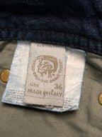 Diesel Viker(Straight Fit) Non Stretch Distressed Jeans - 36