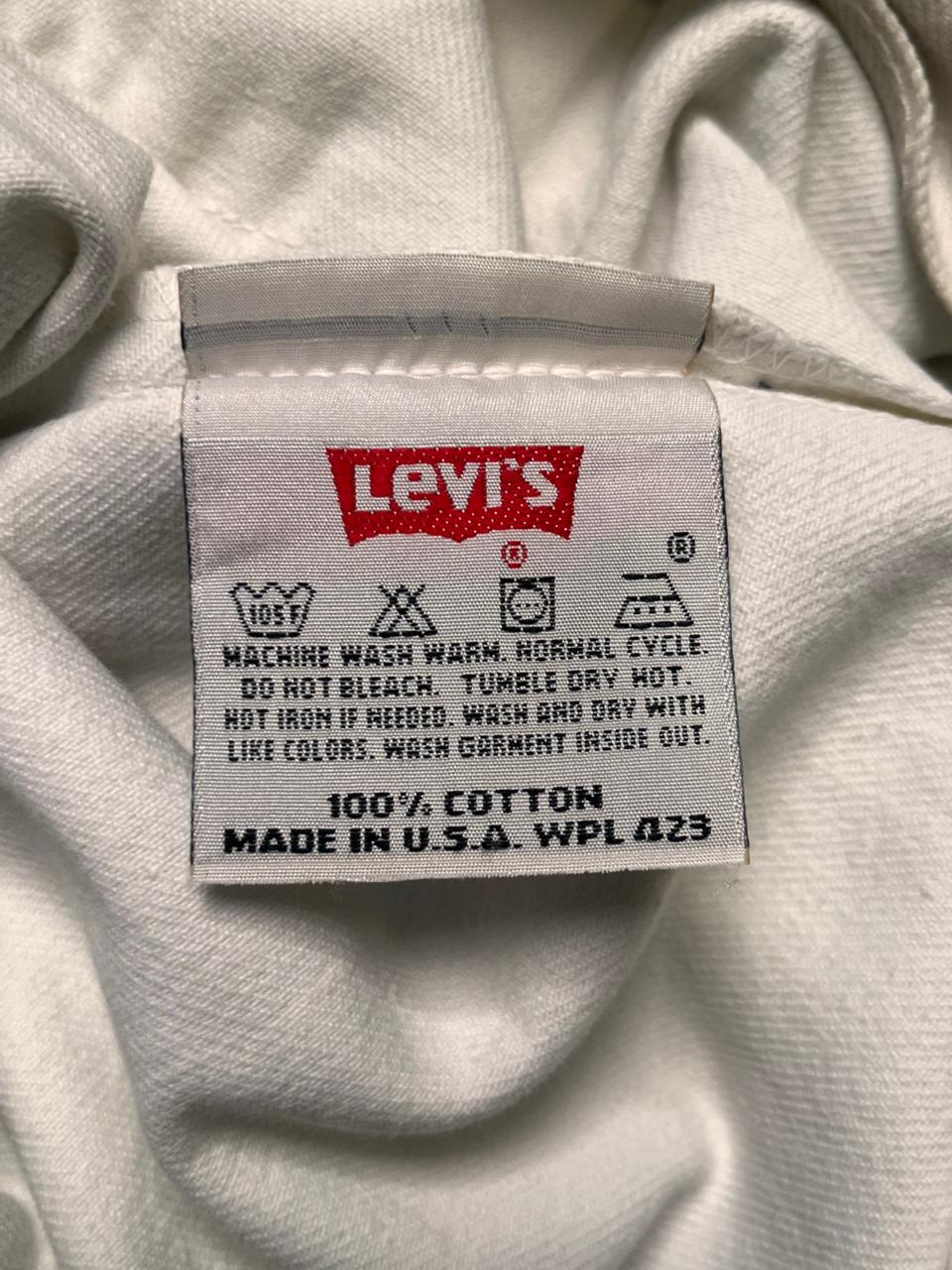 Levi's 501 White NON STRETCH Straight FIT Jeans