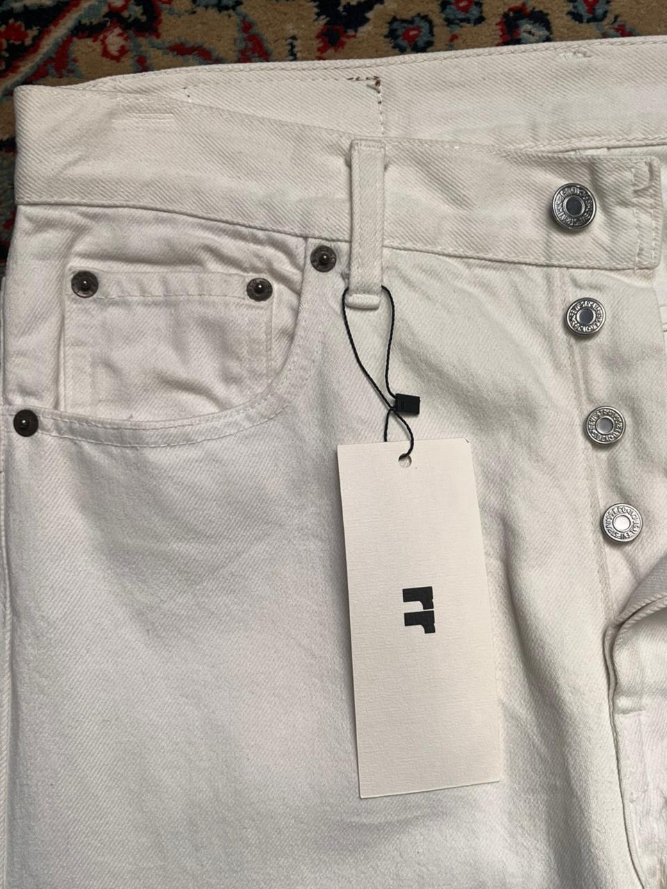 Levi's 501 White NON STRETCH Straight FIT Jeans