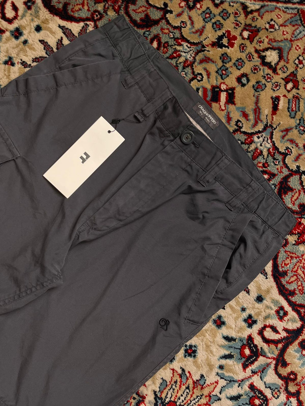 Craghoppers Grey Convertible Zip-Off Hiking Cargo Pants
