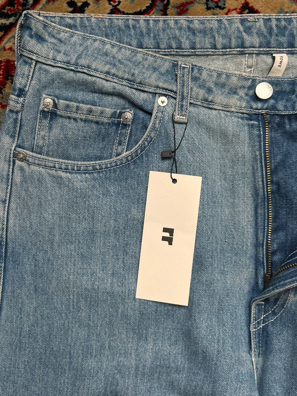 Weekday Rowe Jeans Light Wash BAGGY-STRAIGHT Fit