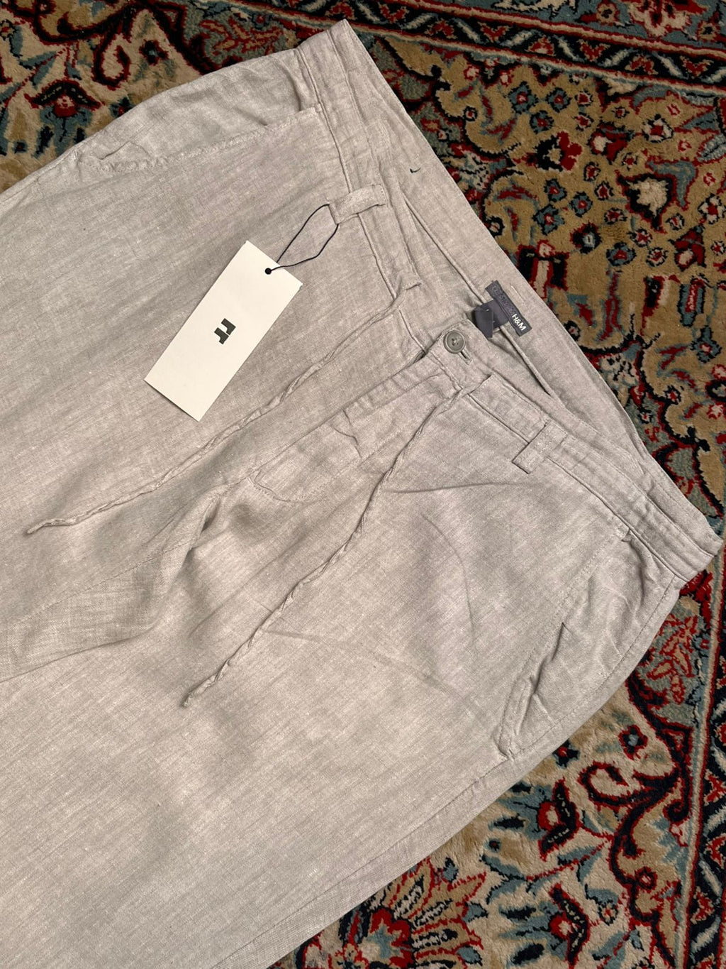 H&M Relaxed Linen Drawstring Pants