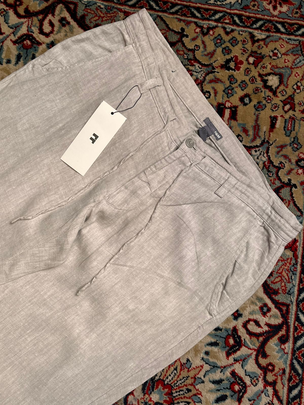 H&M Relaxed Linen Drawstring Pants