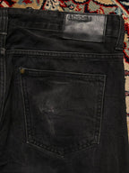 H&M &DENIM Men's Black Straight Fit Jeans - 34