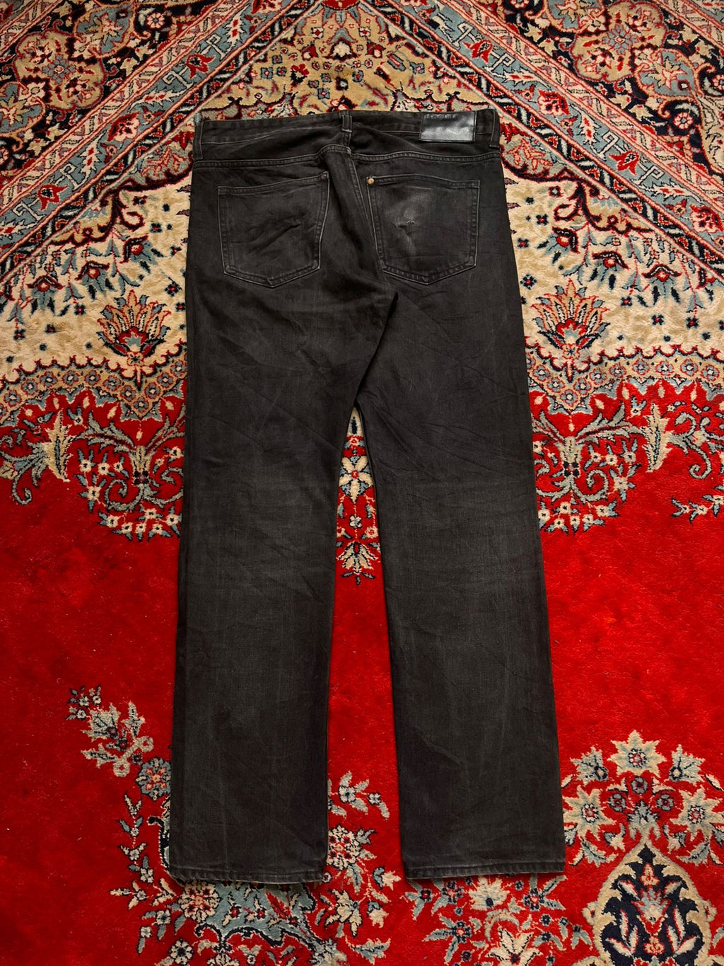 H&M &DENIM Men's Black Straight Fit Jeans