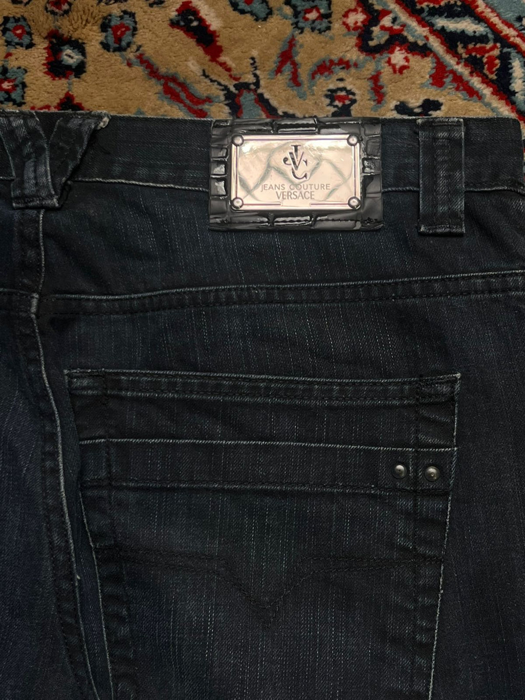 Versace Jeans Couture WASHED INDIGO Straight Fit JEANS