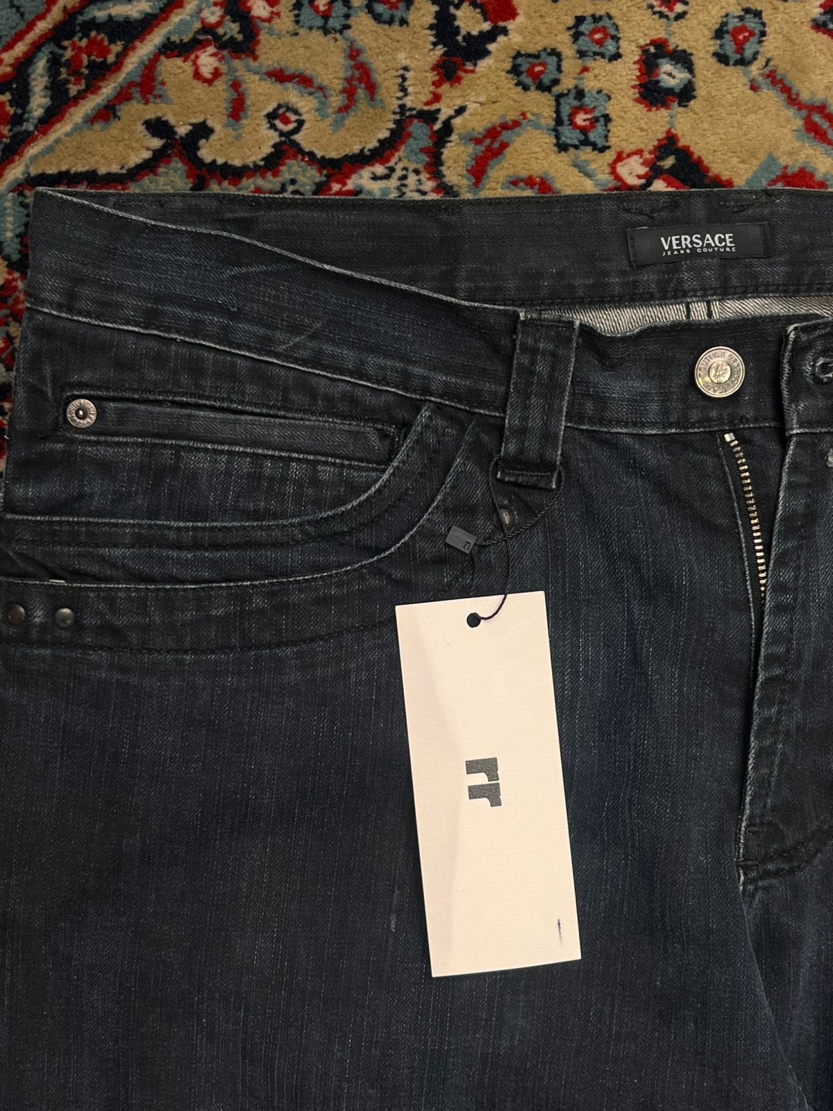 Versace Jeans Couture WASHED INDIGO Straight Fit JEANS