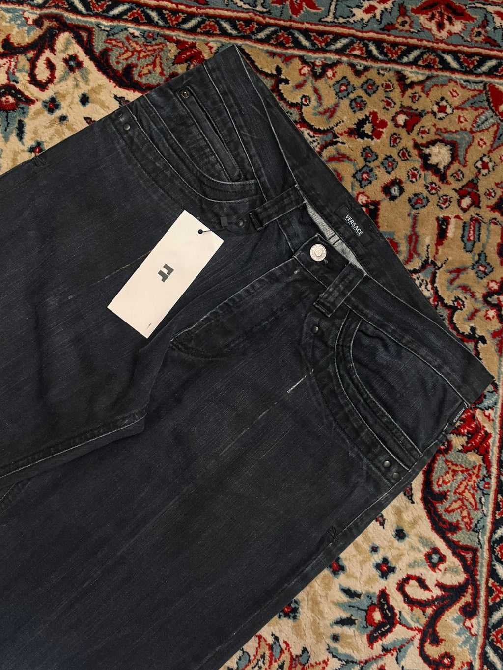 Versace Jeans Couture WASHED INDIGO Straight Fit JEANS