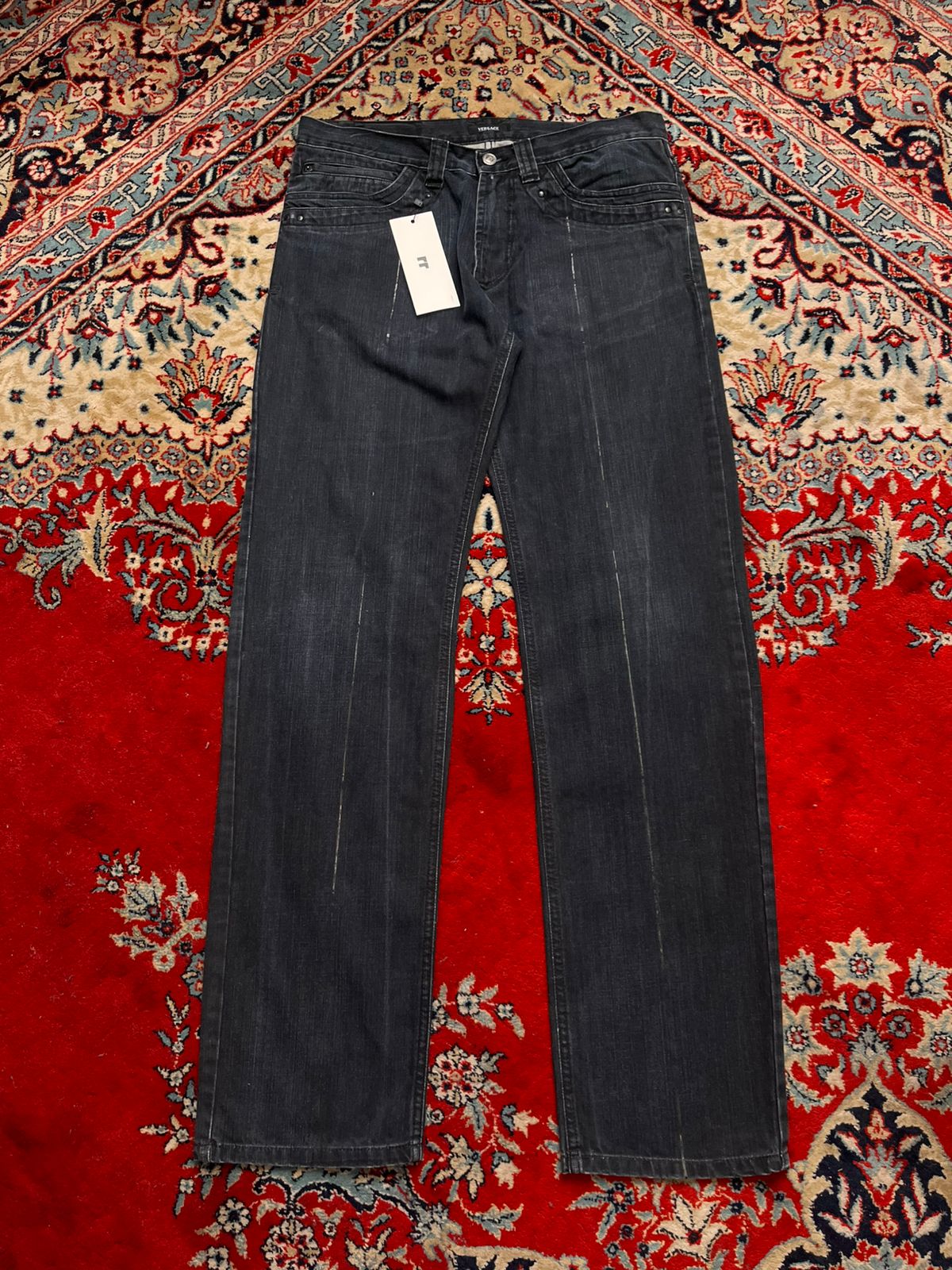 Versace Jeans Couture WASHED INDIGO Straight Fit JEANS