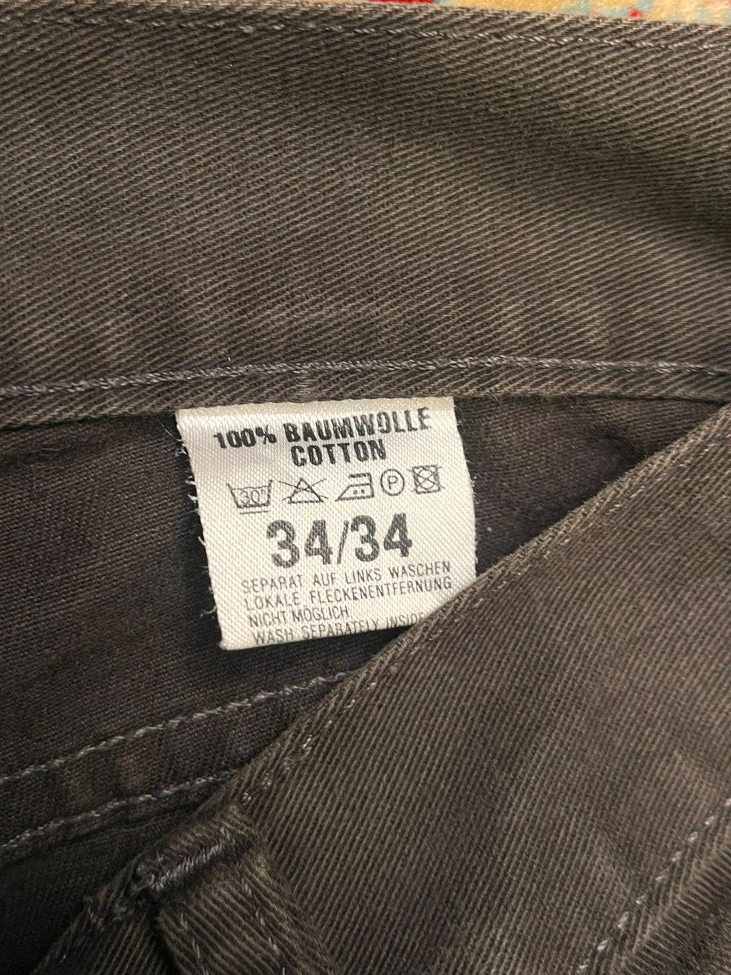 Nicolas Scholz NIC Brown Straight Fit Cotton Pants