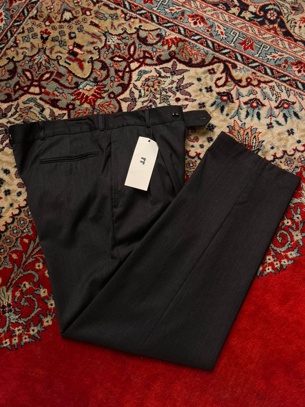 Hugo Boss Charcoal Grey Wool Dress Pants