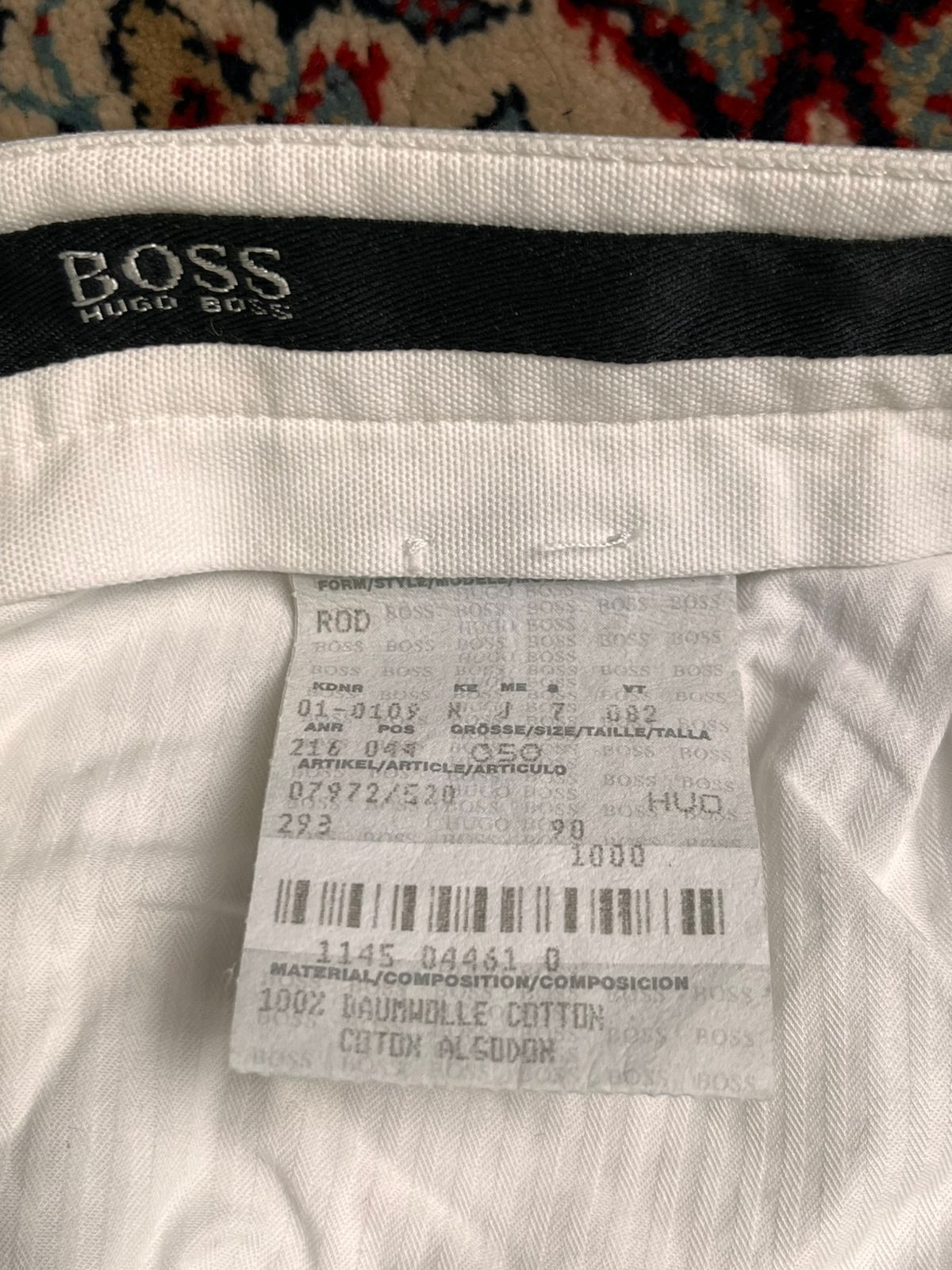 Hugo Boss Straight Fit Cotton Pants