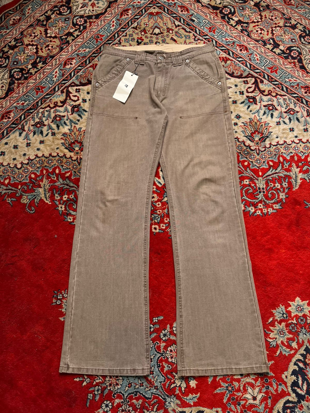 DNA Rusty Light Brown Relaxed Bootcut Fit Jeans