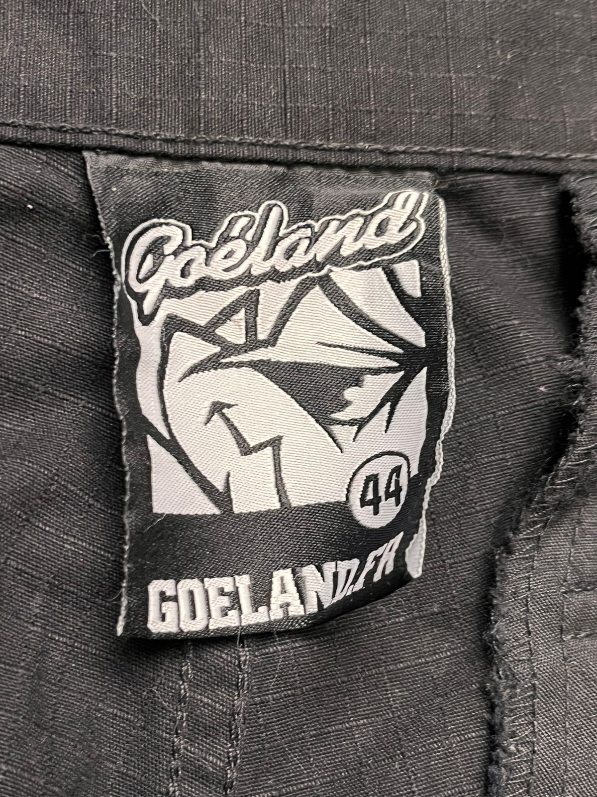 Goeland Punk Black Skull Mohawk Graphic Baggy Cargos